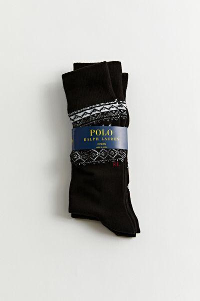商品Ralph Lauren|Polo Ralph Lauren Fair Isle Slack Sock 2-Pack,价格¥154,第1张图片