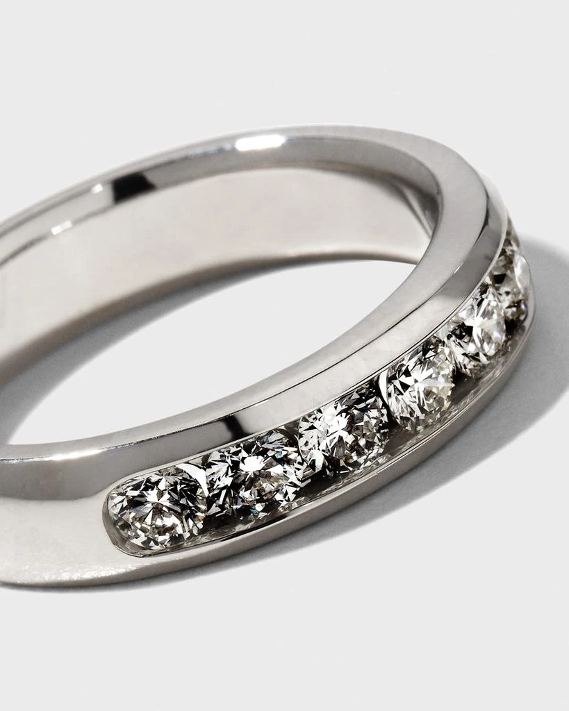 商品Neiman Marcus Diamonds|Men's 18k White Gold Round 7-Diamond Ring, Size 10.25, 1.33tcw,价格¥61748,第3张图片详细描述