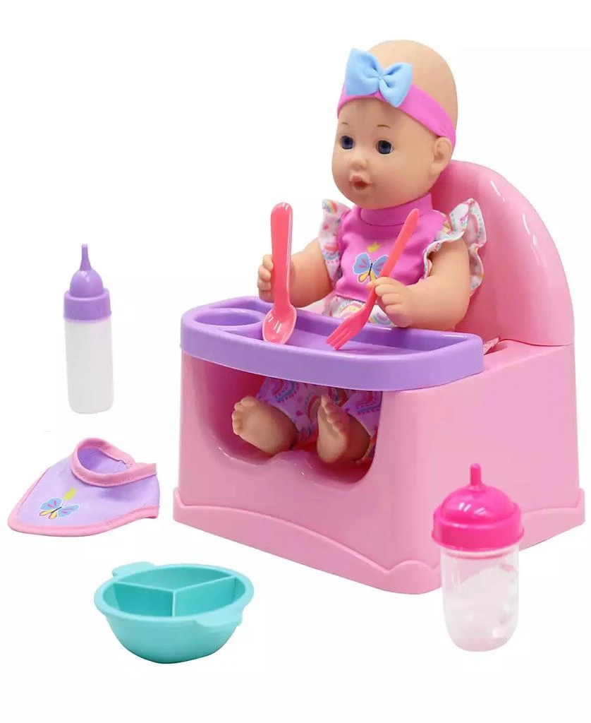 商品Dream Collection|Feeding Fun Baby Doll Gi-Go Dolls, Kids 7 Piece Playset,价格¥150,第4张图片详细描述