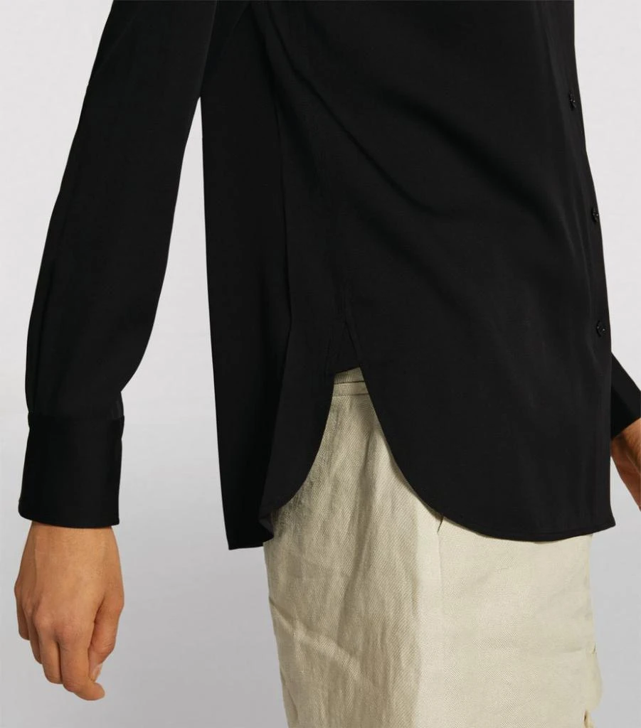 Slim-Fit Silk Blouse 商品