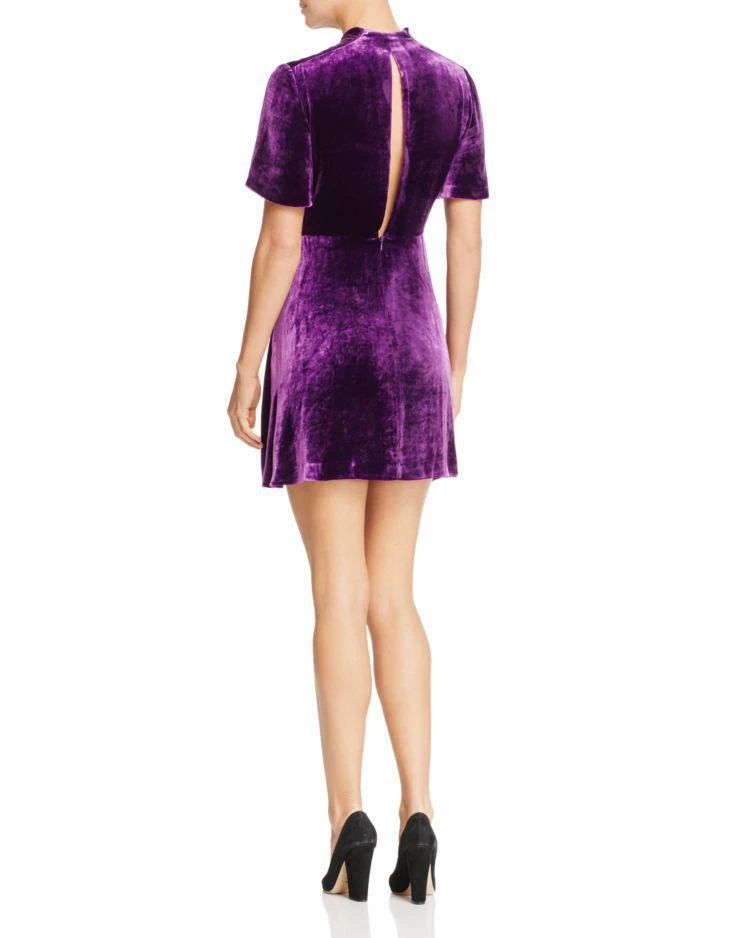 商品Sandro|Suzan Embellished Velvet Mini Dress - 100% Exclusive,价格¥2316,第2张图片详细描述