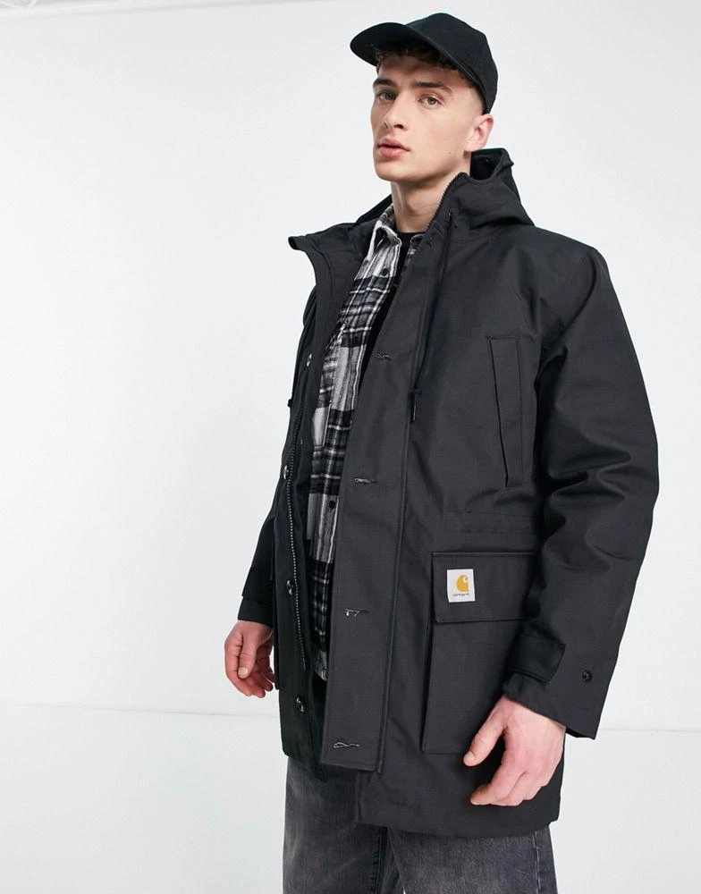 商品Carhartt|Carhartt WIP vernon jacket with removable liner in black,价格¥2883,第3张图片详细描述