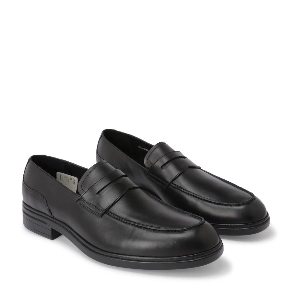 商品Bally|NEW Bally Neffer Men's 6231383 Black Leather Loafers,价格¥2106,第2张图片详细描述