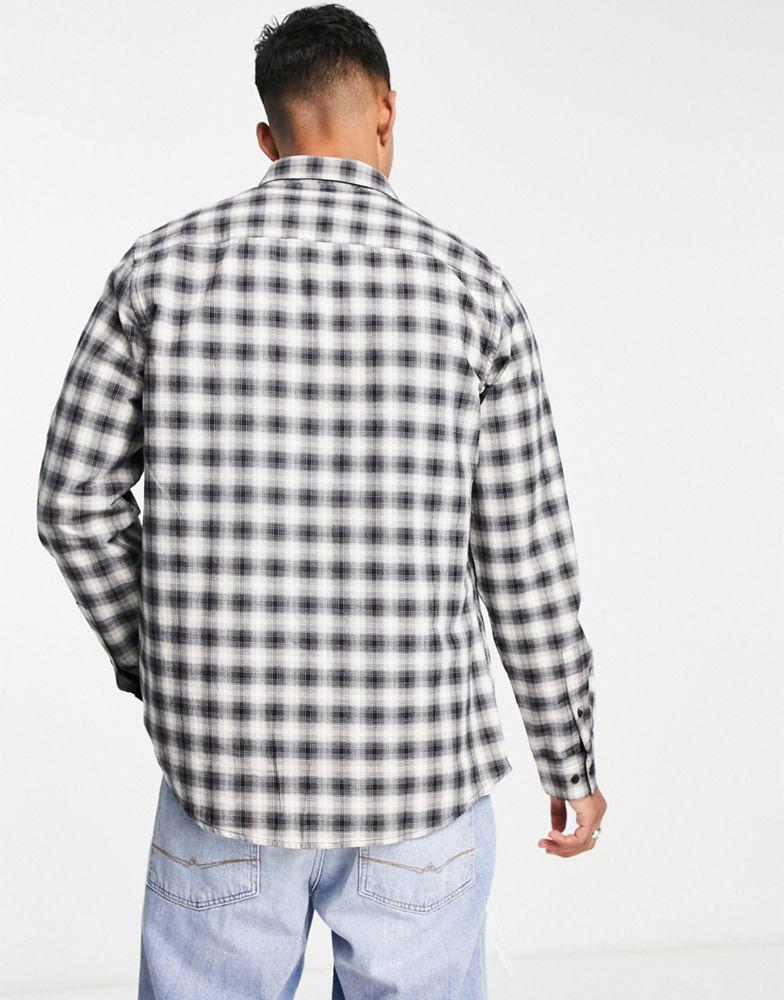 Calvin Klein check shirt in black商品第2张图片规格展示