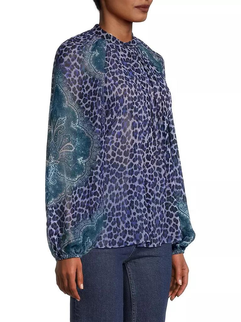 商品Kobi Halperin|Carla Mixed-Print Chiffon Blouse,价格¥921,第4张图片详细描述