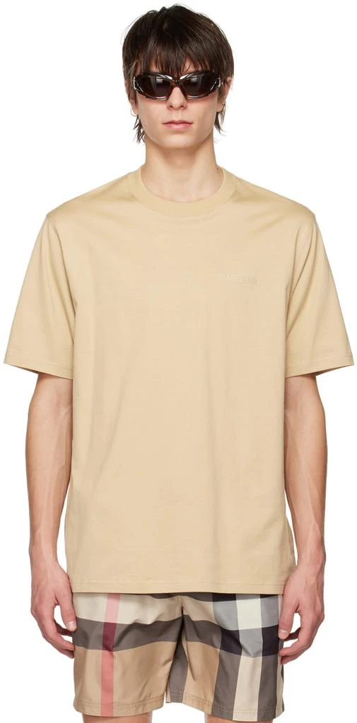 商品Burberry|Beige Bonded T-Shirt,价格¥4203,第1张图片