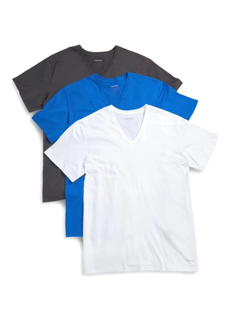 商品Calvin Klein|男士全棉V领打底T恤,价格¥179,第1张图片