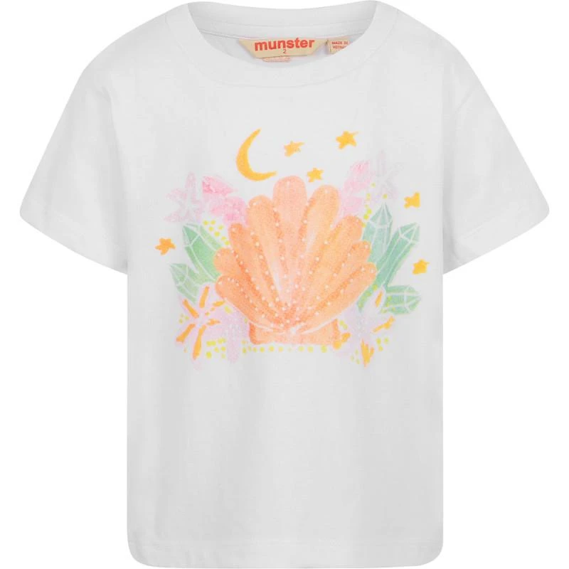 商品Munster|Sea logo t shirt in white,价格¥386,第1张图片