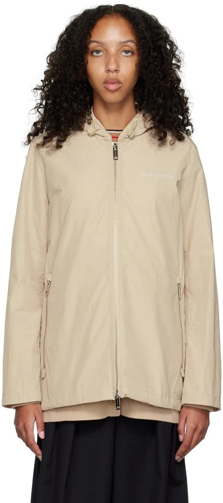 商品Burberry|Beige Everton Jacket,价格¥10444,第1张图片