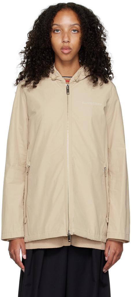 商品Burberry|Beige Everton Jacket,价格¥9504,第1张图片