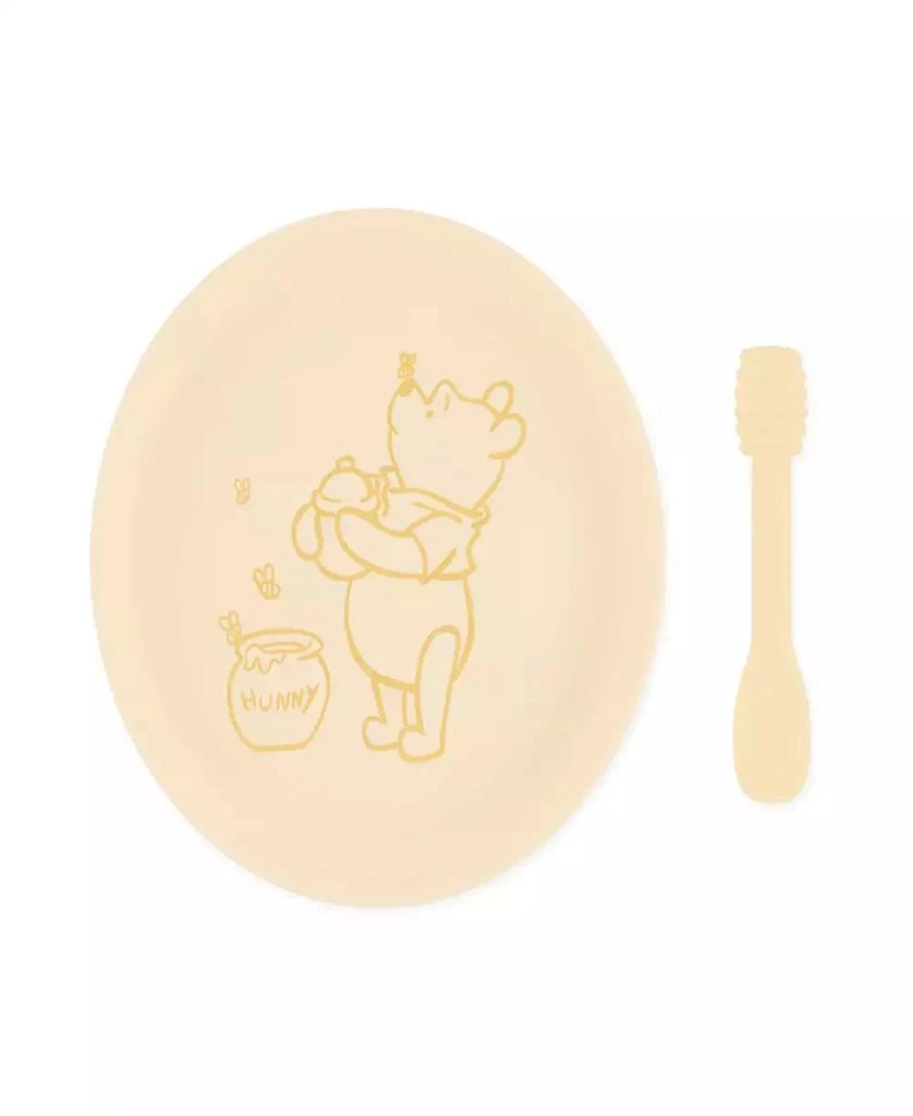 商品Bumkins|Silicone Disney Winnie the Pooh Plate + Spoon Set,价格¥150,第1张图片