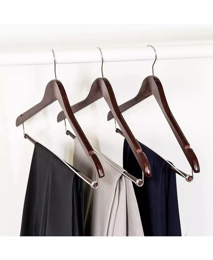 商品Honey Can Do|Contoured Cherry Suit Hangers, Set of 6,价格¥184,第3张图片详细描述