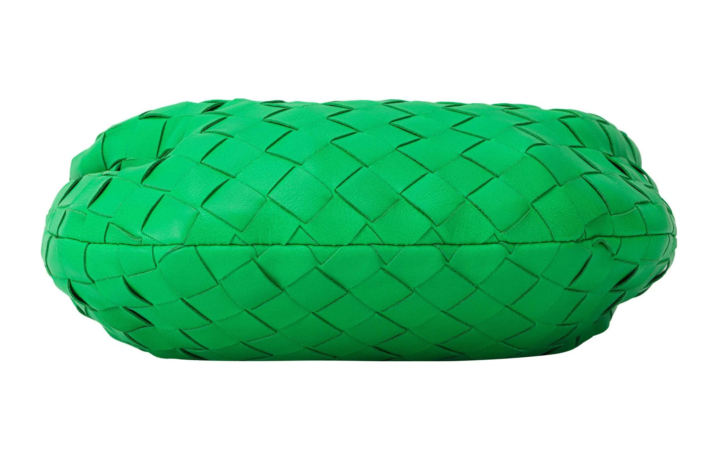 商品[国内直发] Bottega Veneta|葆蝶家 BV JODIE 编织拉链开合 皮革 饺子包手拿包 迷你 女款 绿色,价格¥11508,第6张图片详细描述