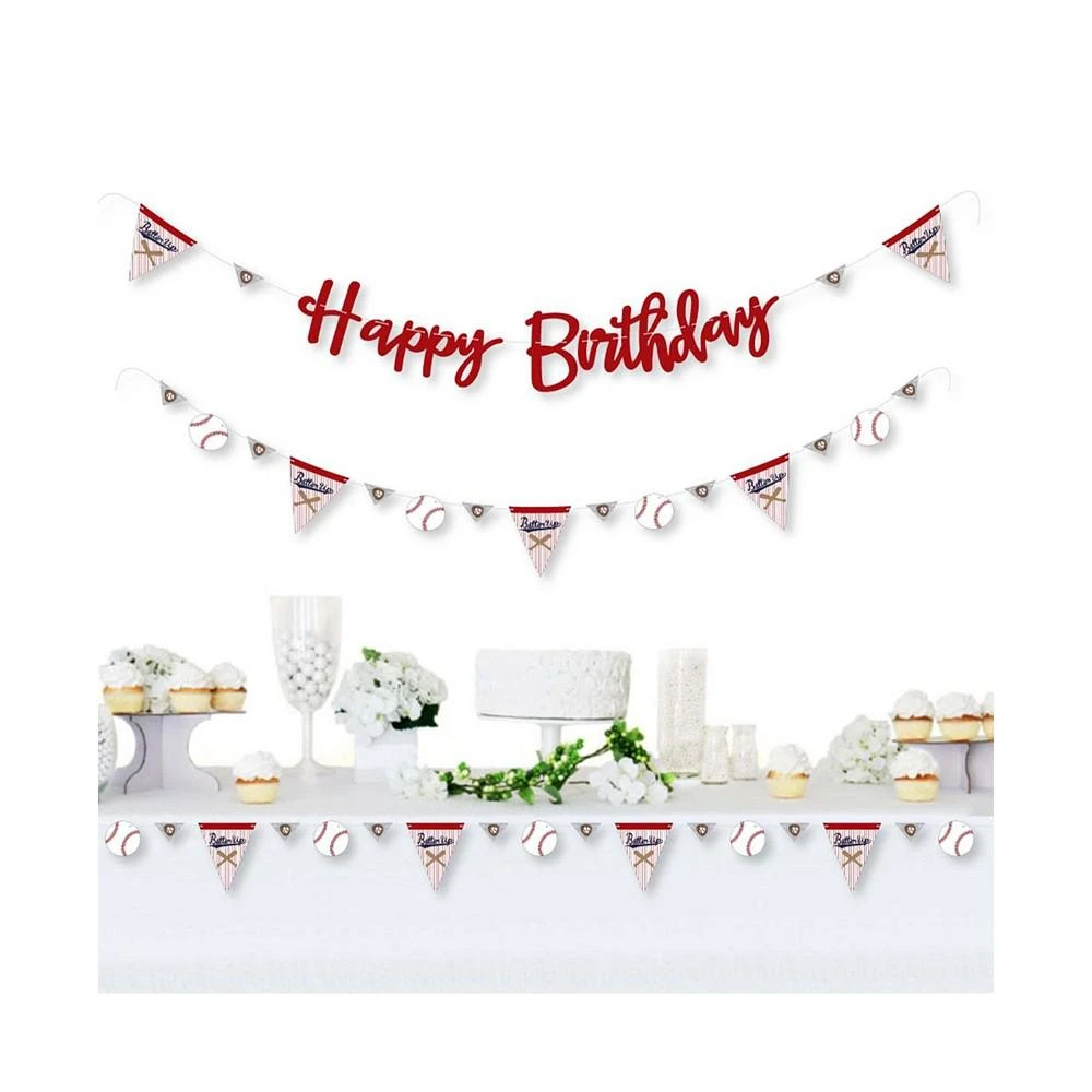 商品Big Dot of Happiness|Batter Up - Baseball - Birthday Party Letter Banner Decoration - Happy Birthday,价格¥157,第3张图片详细描述