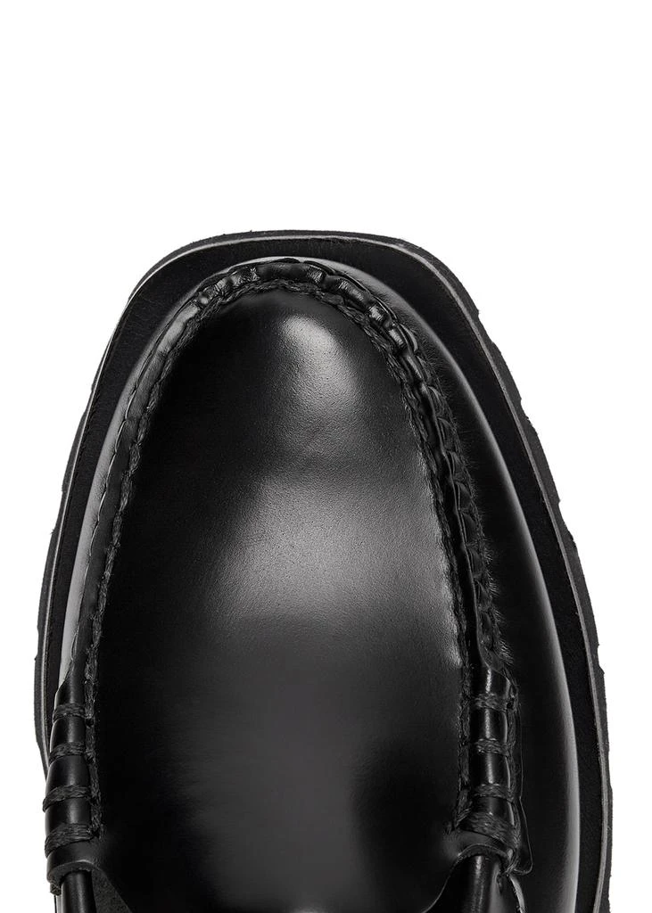 商品Hereu|Raiguer Sport black leather slingback loafers,价格¥1562,第4张图片详细描述
