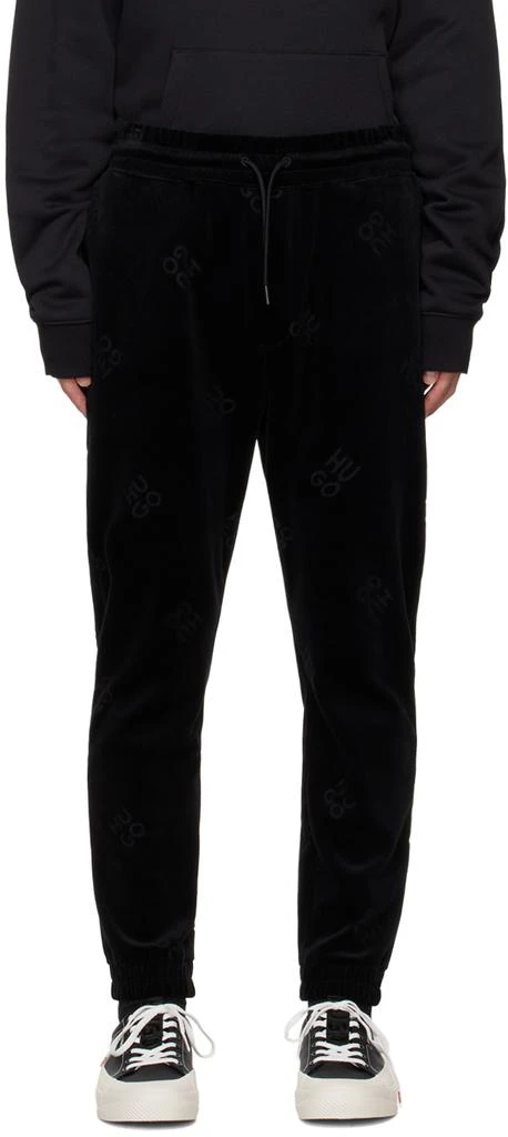 商品Hugo Boss|Black Embossed Sweatpants,价格¥747,第1张图片