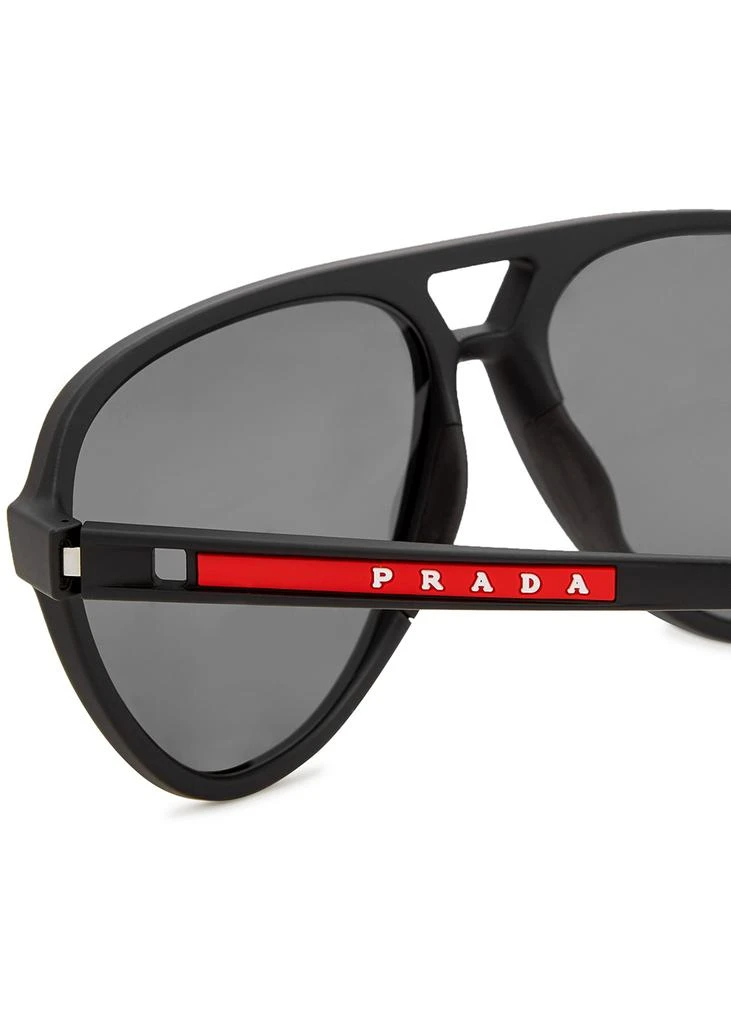 商品Prada|Black aviator-style sunglasses,价格¥1605,第3张图片详细描述