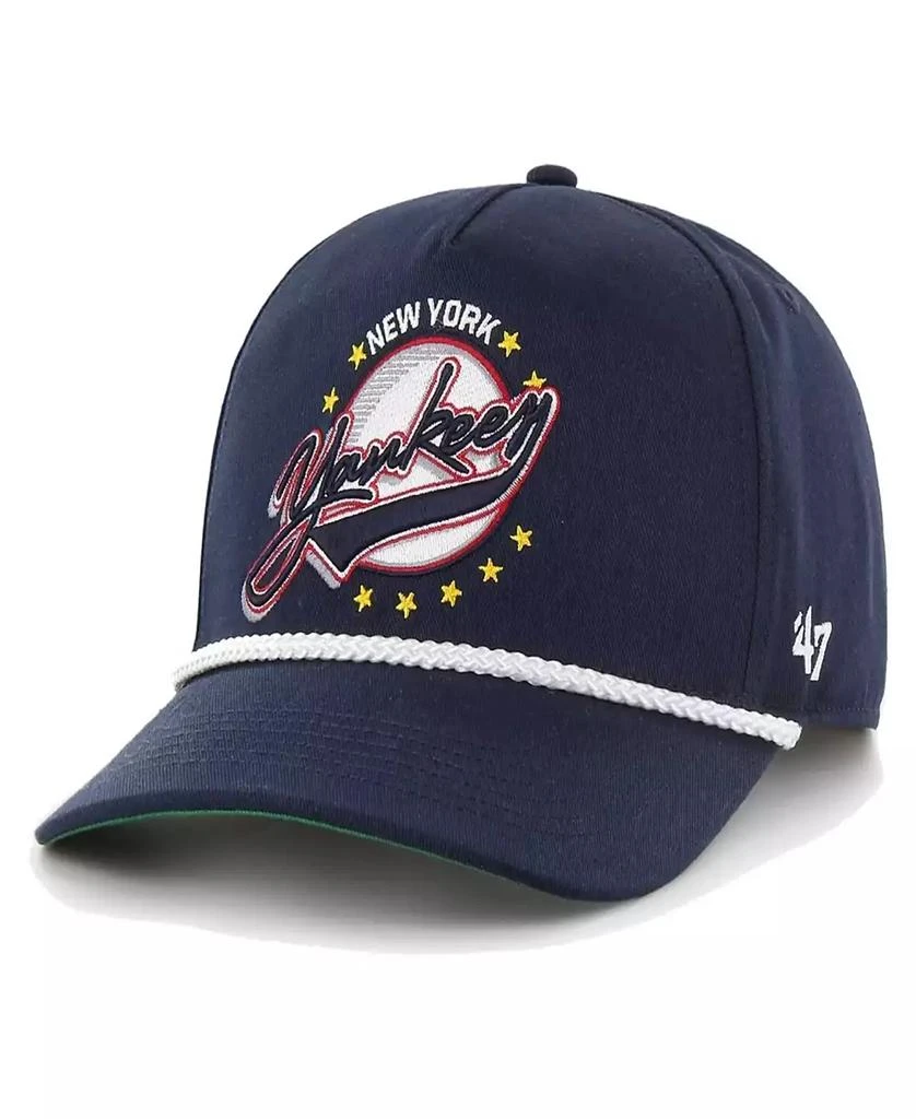 商品47 Brand|47 Brand Men's Navy New York Yankees Wax Pack Collection Premier Hitch Adjustable Hat,价格¥309,第1张图片