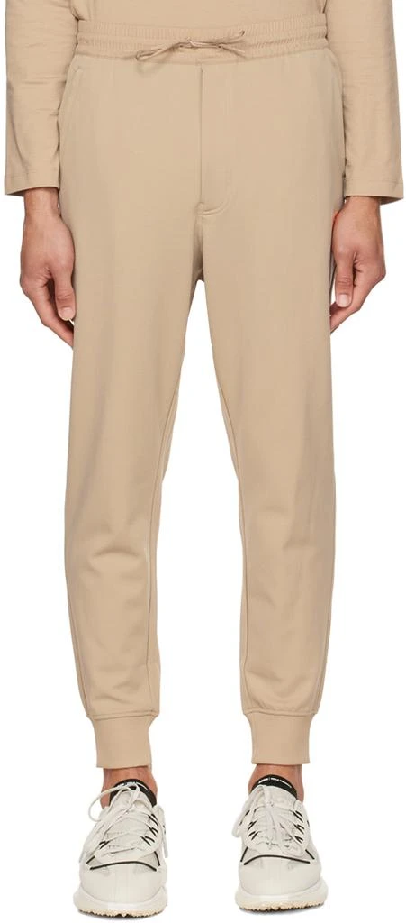 商品Y-3|Beige Cuffed Track Lounge Pants,价格¥472,第1张图片