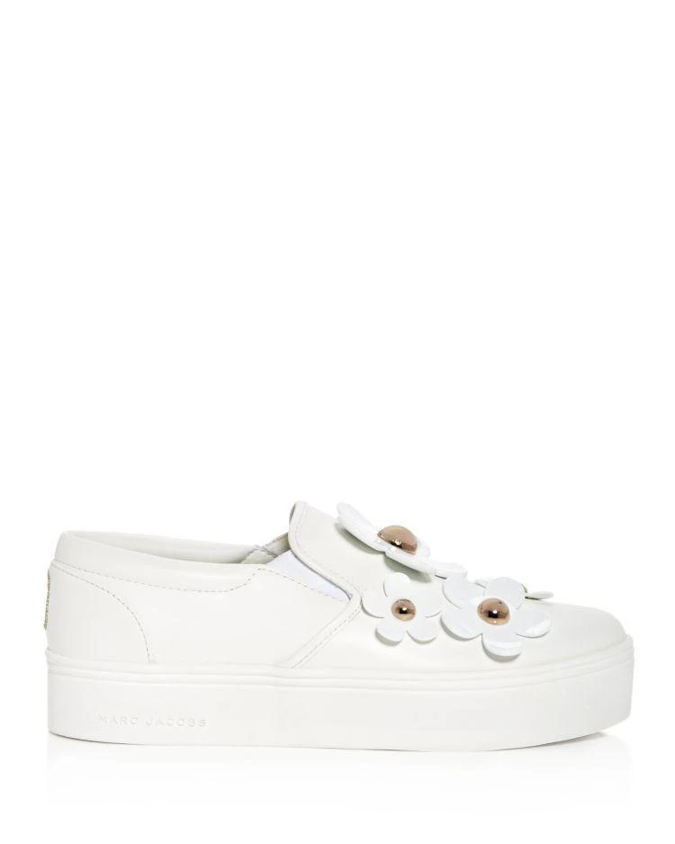 商品Marc Jacobs|Women's Daisy Leather Slip-On Platform Sneakers,价格¥667,第4张图片详细描述