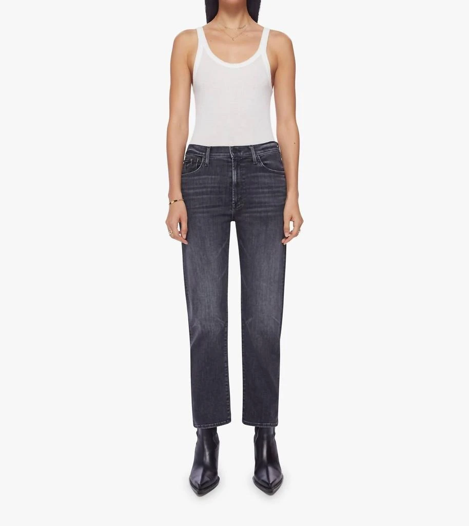 商品MOTHER|The Ditcher Zip Ankle Jeans In Smoking Section,价格¥1304,第1张图片