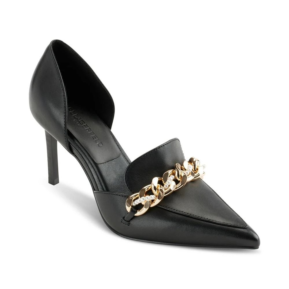 商品Karl Lagerfeld Paris|Women's Shivani Pointed-Toe Embellished Pumps,价格¥460,第1张图片