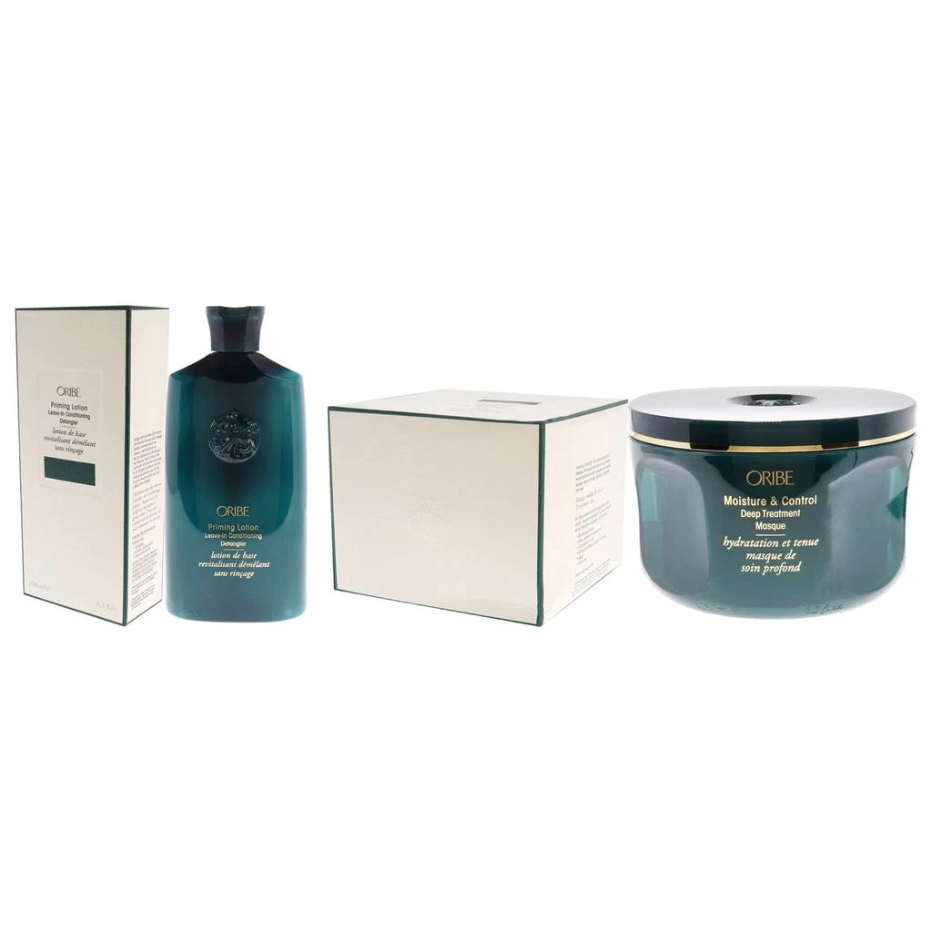 商品Oribe|Moisture and Control Deep Treatment Masque and Priming Lotion Leave-In Conditioning Detangler Kit by  for Unisex - 2 Pc Kit 8.5oz Masque, 8.5oz Detangler,价格¥744,第4张图片详细描述