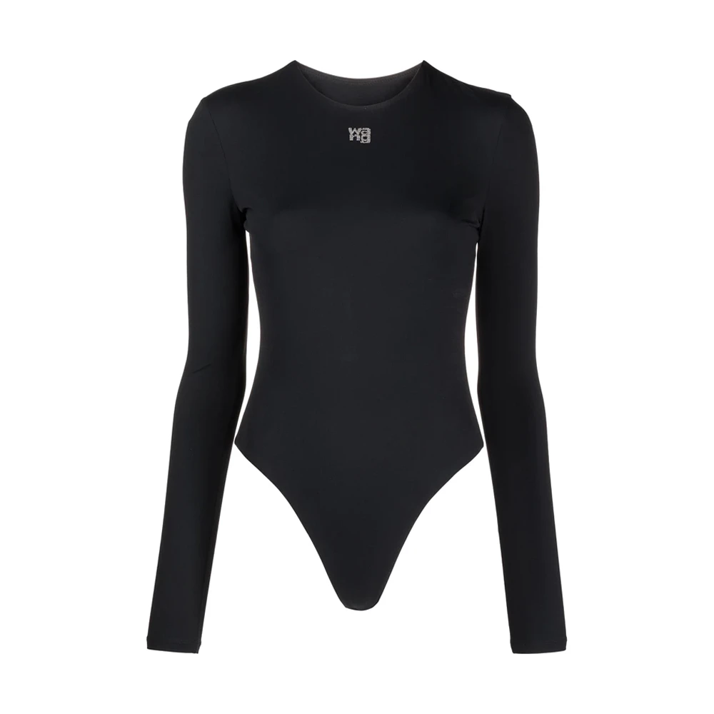 商品Alexander Wang|ALEXANDER WANG 黑色女士T恤 4CC3217032-001,价格¥1539,第1张图片