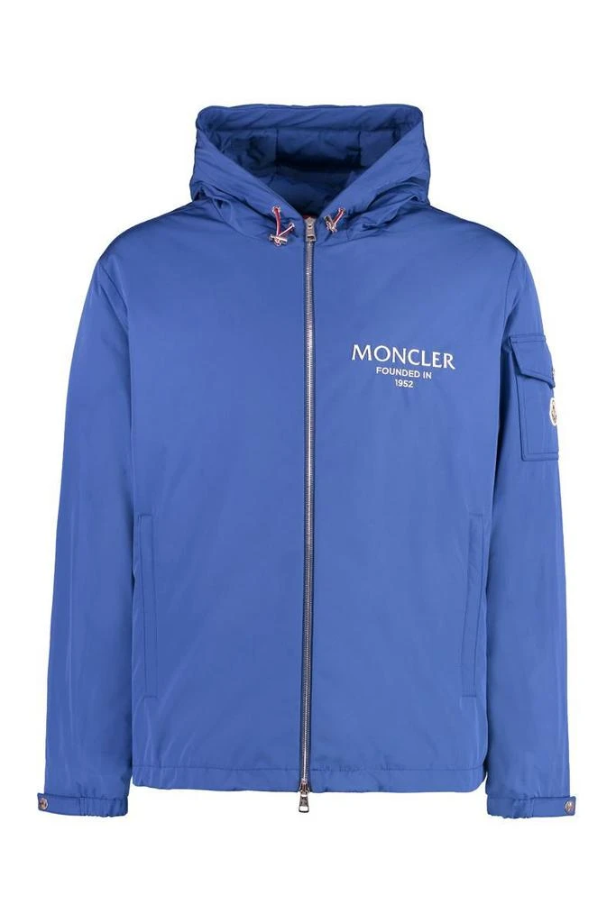 商品Moncler|Moncler Granero Hooded Windbreaker in Blue,价格¥7449,第1张图片