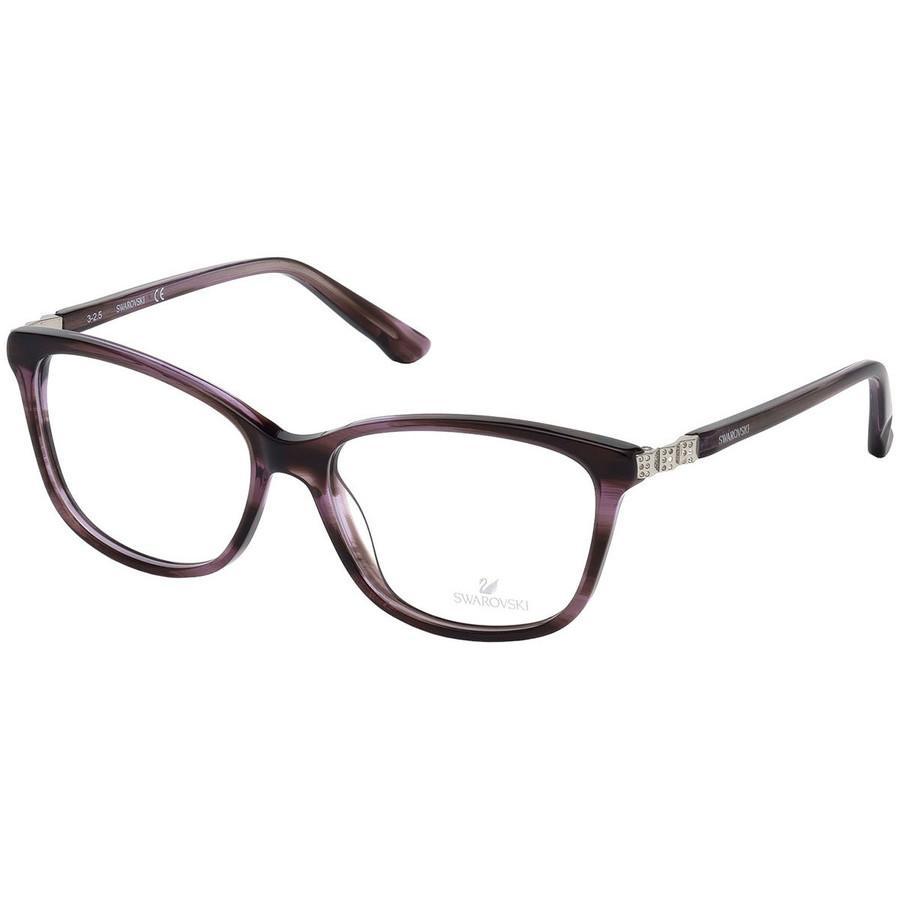 商品Swarovski|Ladies Purple Rectangular Eyeglass Frames SK518508351,价格¥298,第1张图片