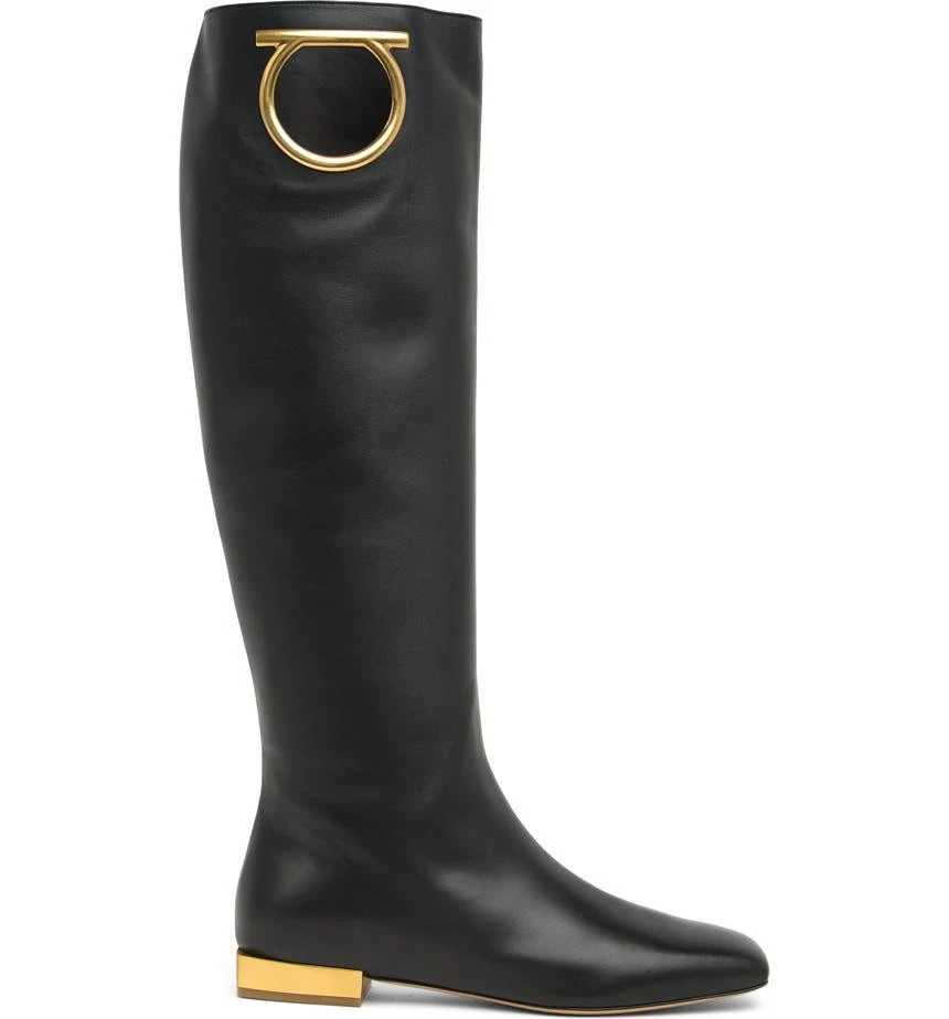 商品Salvatore Ferragamo|Gancini Leather Boot,价格¥7796,第3张图片详细描述