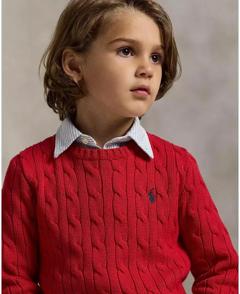Toddler and Little Boys Cable-Knit Cotton Sweater 商品