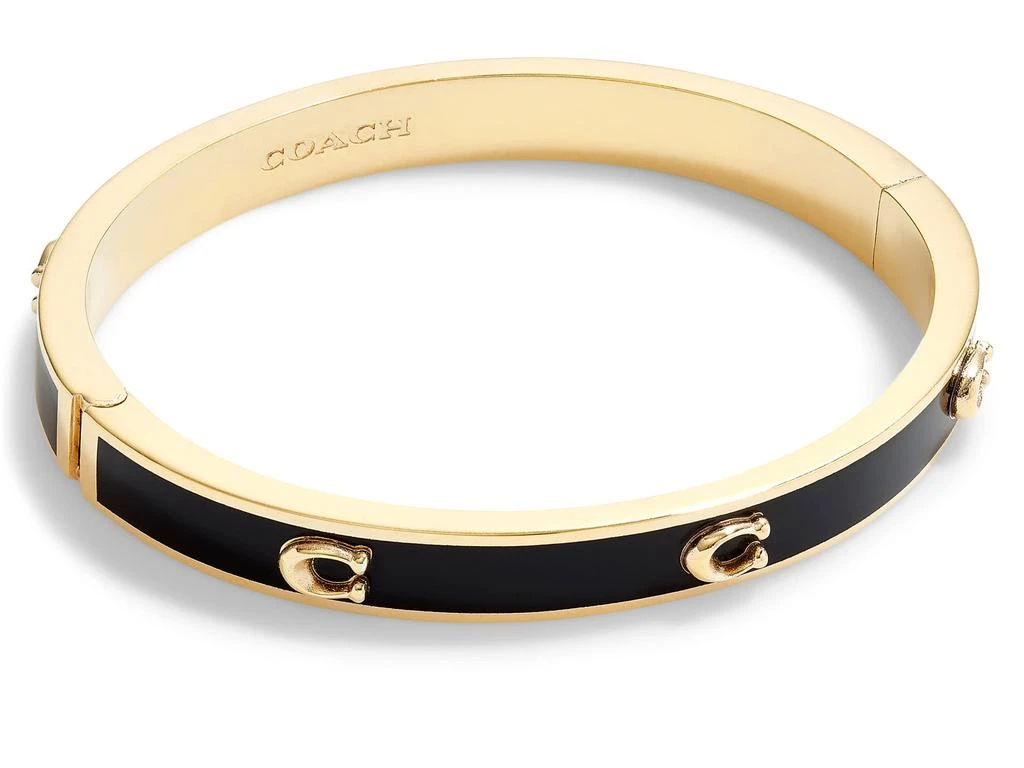 商品Coach|Pegged C Hinge Bangle Bracelet,价格¥711,第1张图片