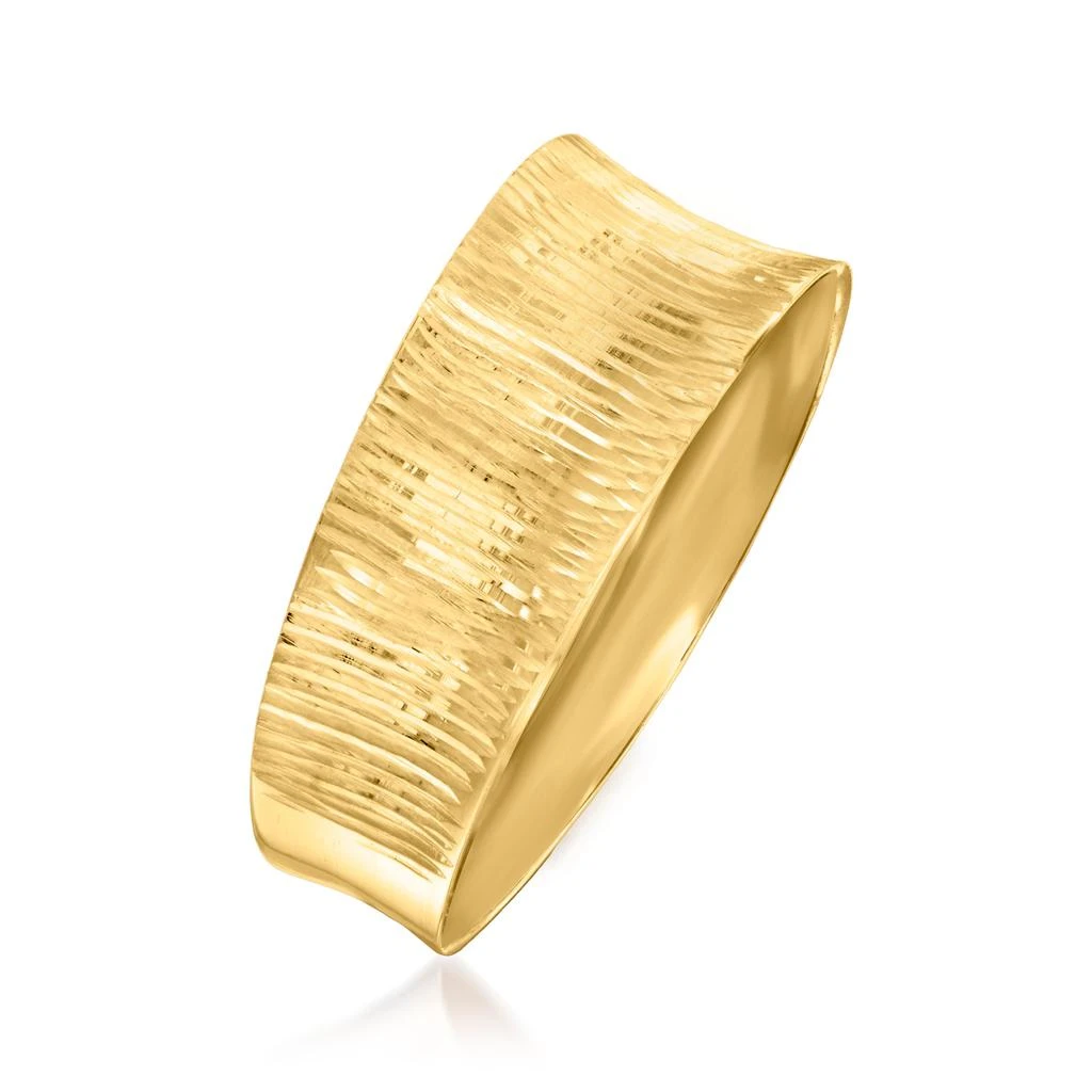 商品Ross-Simons|Ross-Simons Italian 14kt Yellow Gold Concave Ring,价格¥1502,第3张图片详细描述