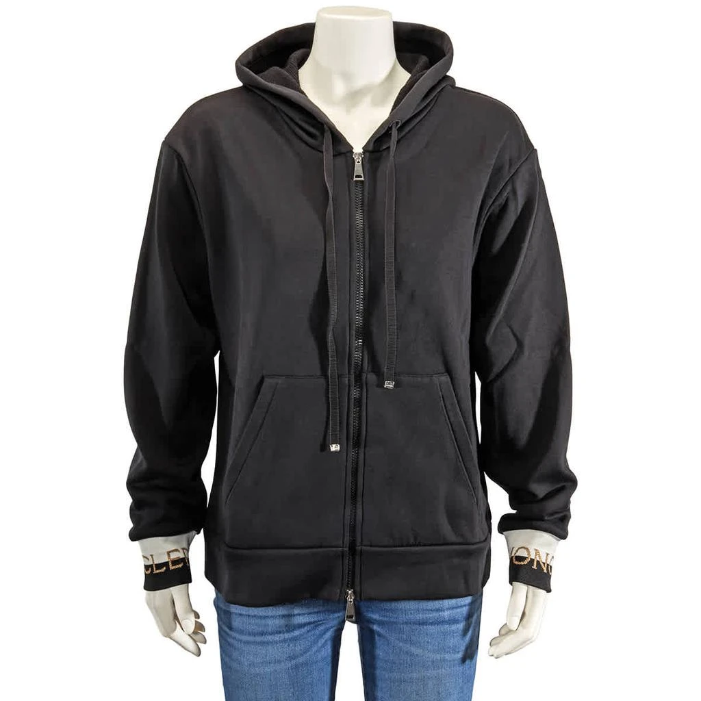 商品Moncler|Black Logo Cuff Hooded Jacket,价格¥2224,第1张图片