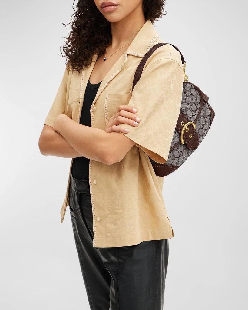 商品Coach|Soho Signature Jacquard Shoulder Bag,价格¥2938,第2张图片详细描述