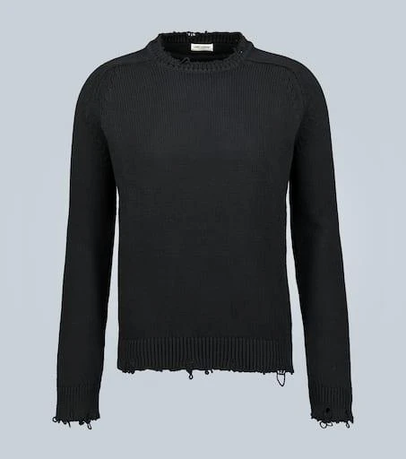 商品Yves Saint Laurent|Destroyed knit sweater,价格¥7570,第1张图片