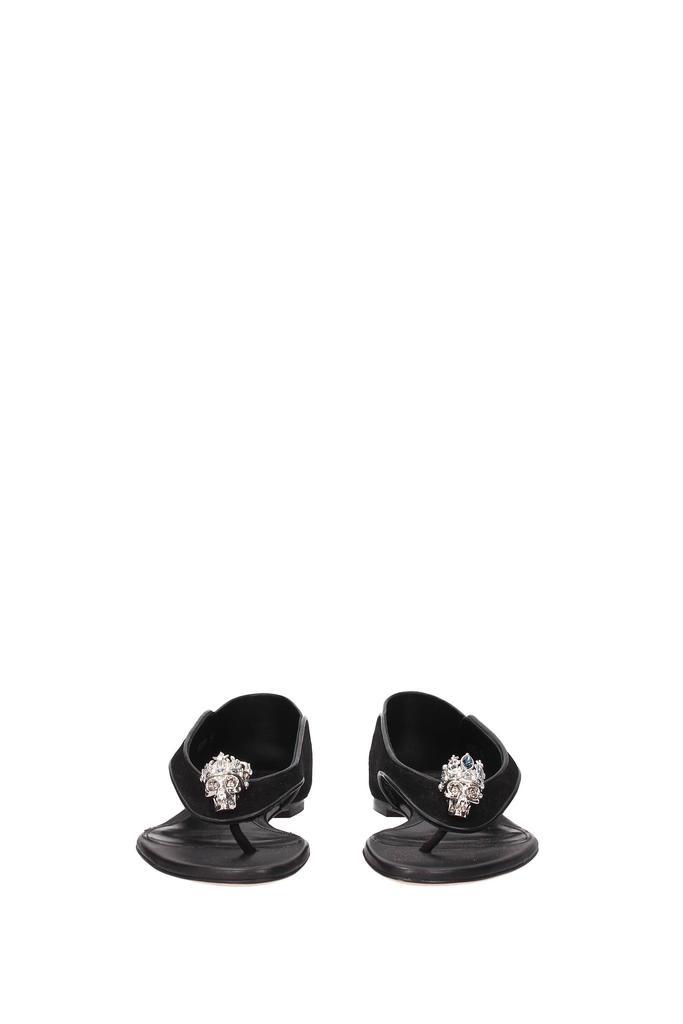商品Alexander McQueen|Flip flops Suede Black,价格¥1897,第5张图片详细描述