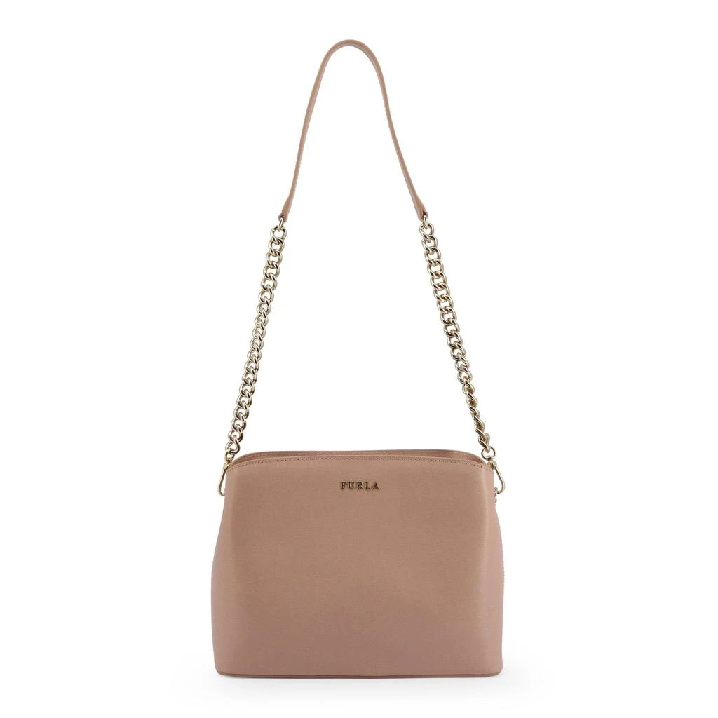 商品Furla|Furla metallic logo zipped Shoulder Bag,价格¥1397,第4张图片详细描述