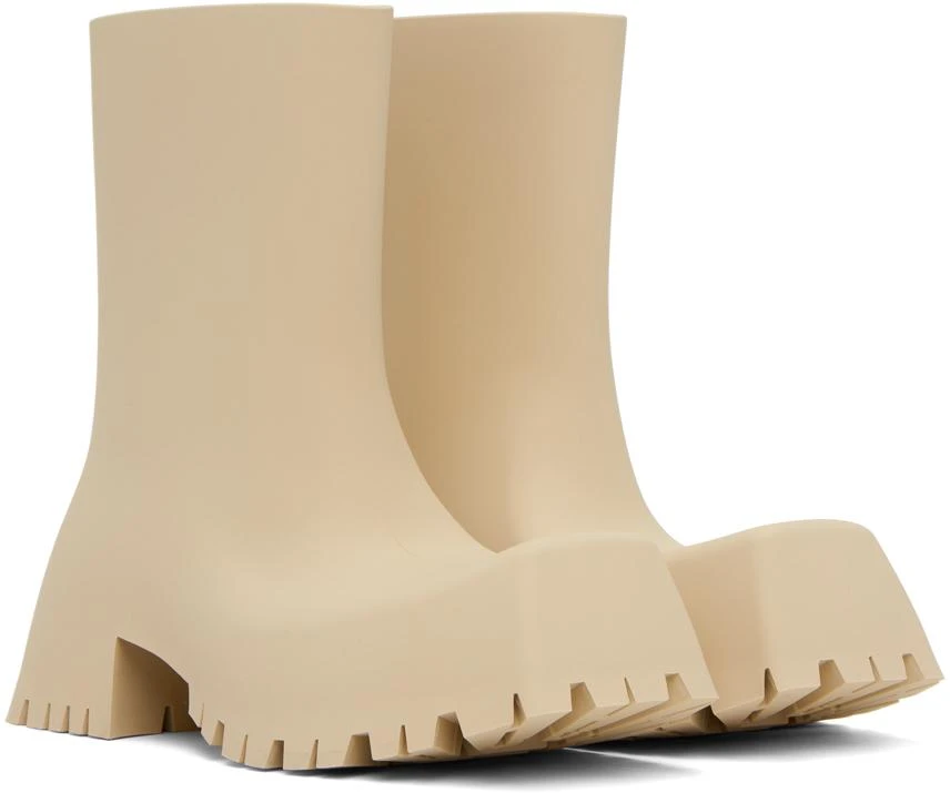 商品Balenciaga|Beige Trooper Ankle Boots,价格¥3391,第4张图片详细描述