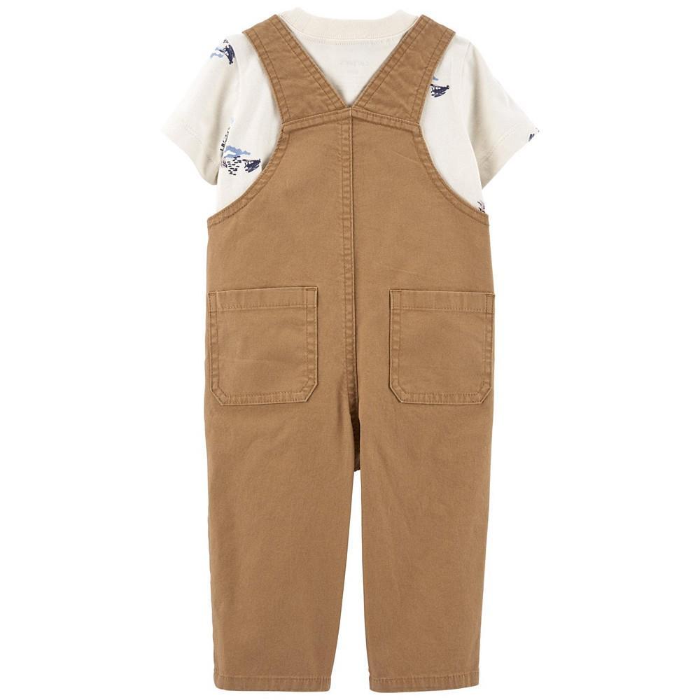 商品Carter's|Baby Boys Short Sleeve T-shirt and Overall Set, 2 Piece,价格¥97,第5张图片详细描述