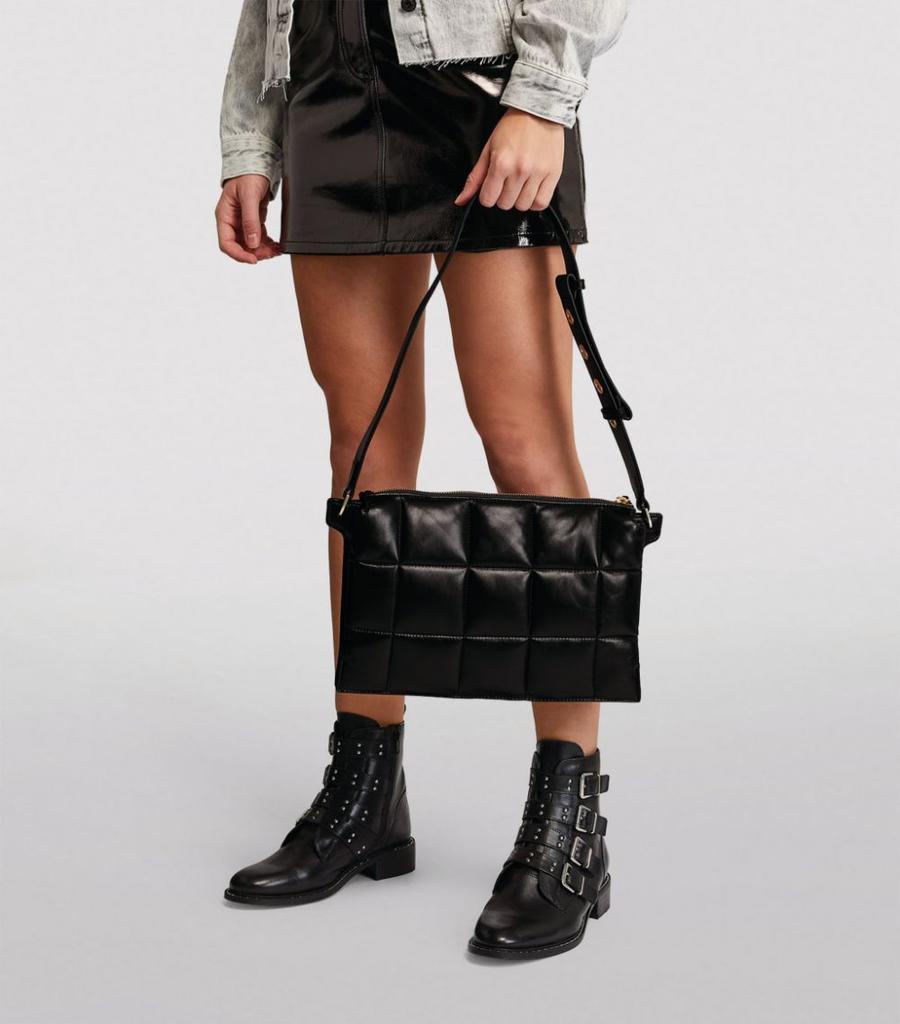 商品ALL SAINTS|Leather Sheringham Quilted Shoulder Bag,价格¥2188,第7张图片详细描述