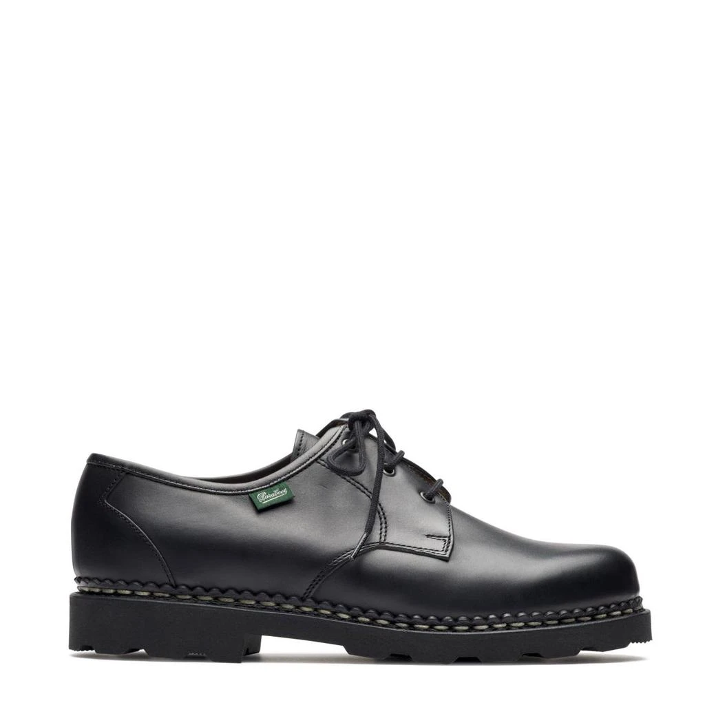 商品Paraboot|Paraboot Castel Shoe Smooth Black Leather,价格¥2838,第1张图片