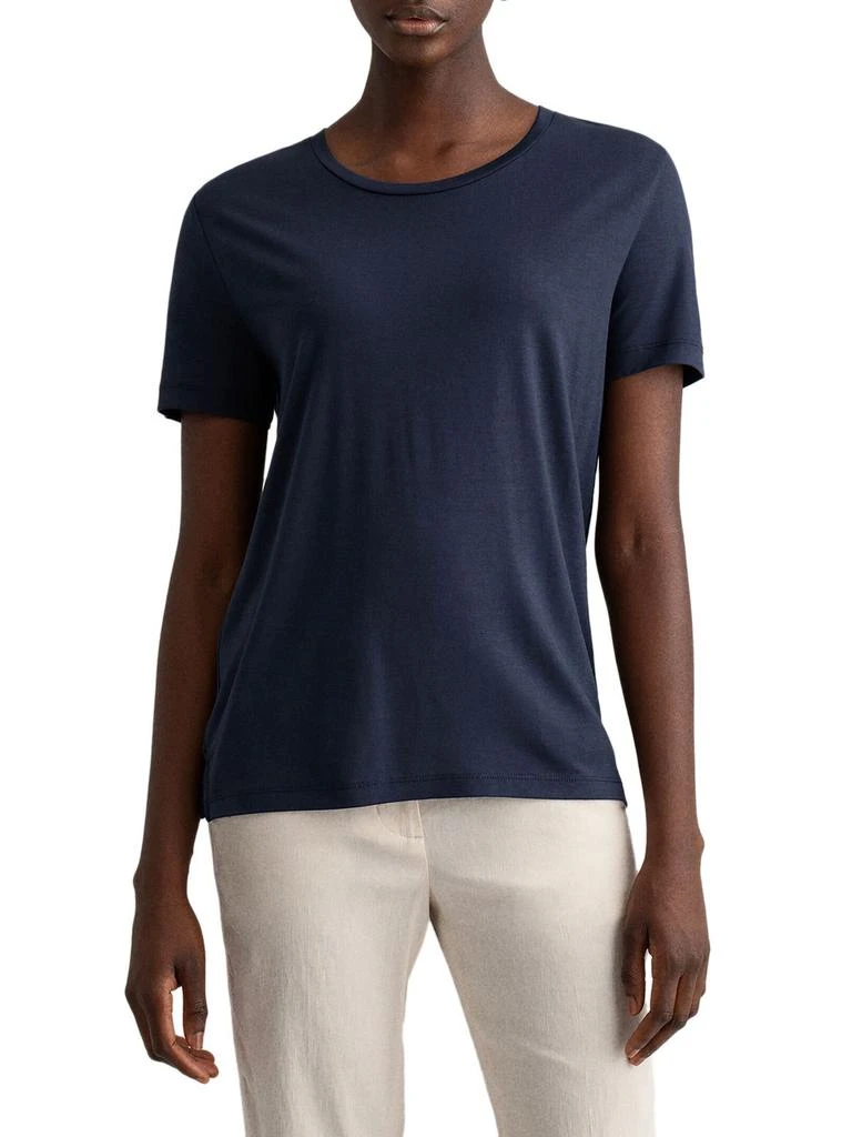 商品Gant|Gant Women's Blue Cotton T-Shirt,价格¥772,第1张图片