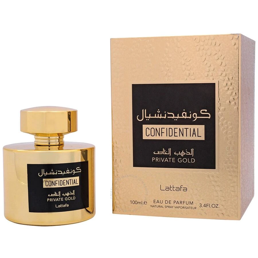 商品Lattafa|Lattafa Confidential Private Gold Unisex EDP,价格¥113,第3张图片详细描述