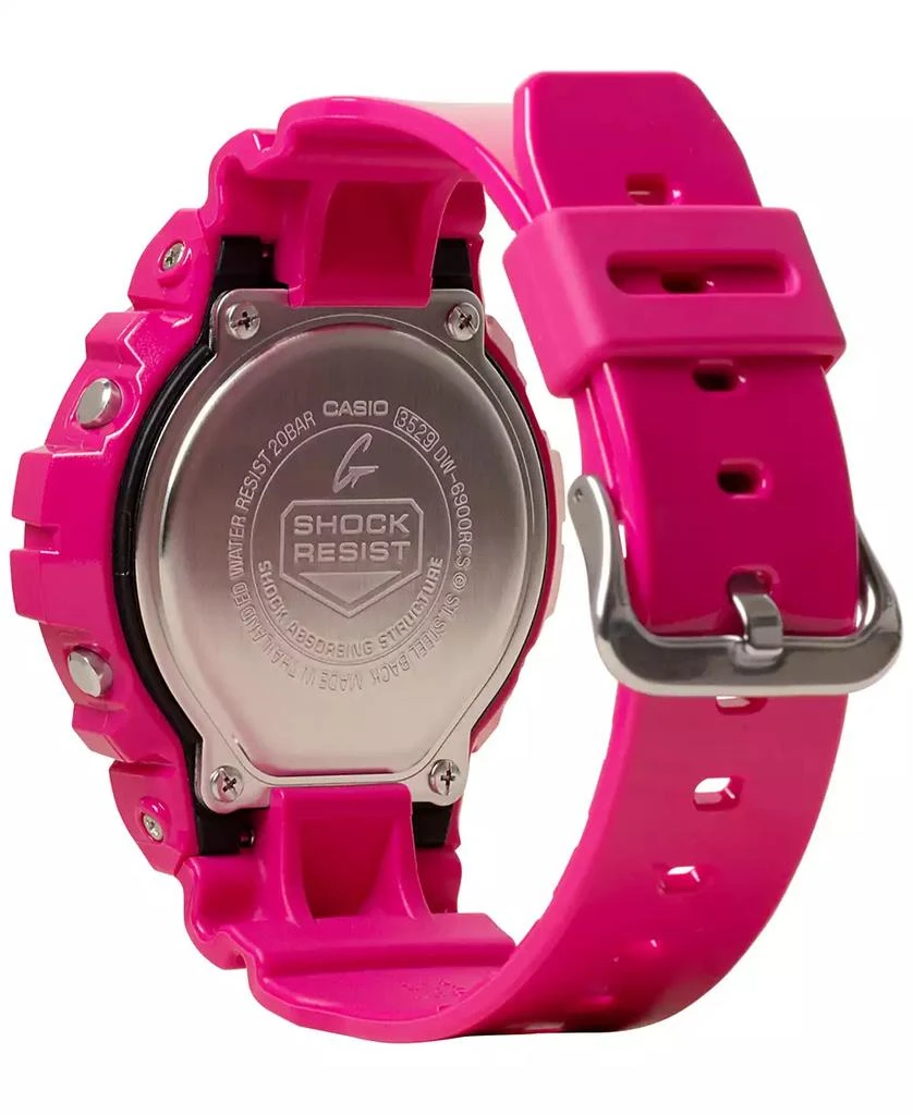 商品G-Shock|Men's Digital Pink Resin Strap Watch 50mm, DW6900RCS-4,价格¥926,第4张图片详细描述