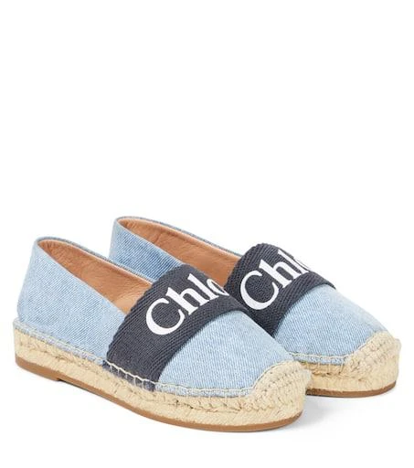 商品Chloé|Logo denim espadrilles,价格¥1312,第1张图片