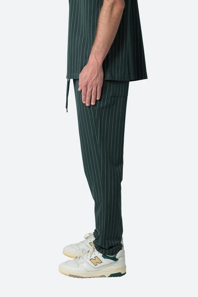 商品MNML|Pinstripe Drawcord Pants - Green,价格¥399,第4张图片详细描述