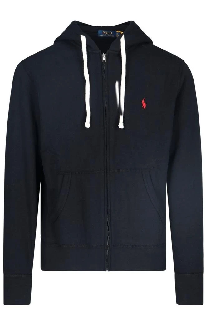 商品Ralph Lauren|Polo Ralph Lauren Logo Embroidered Zipped Hoodie,价格¥1127,第1张图片