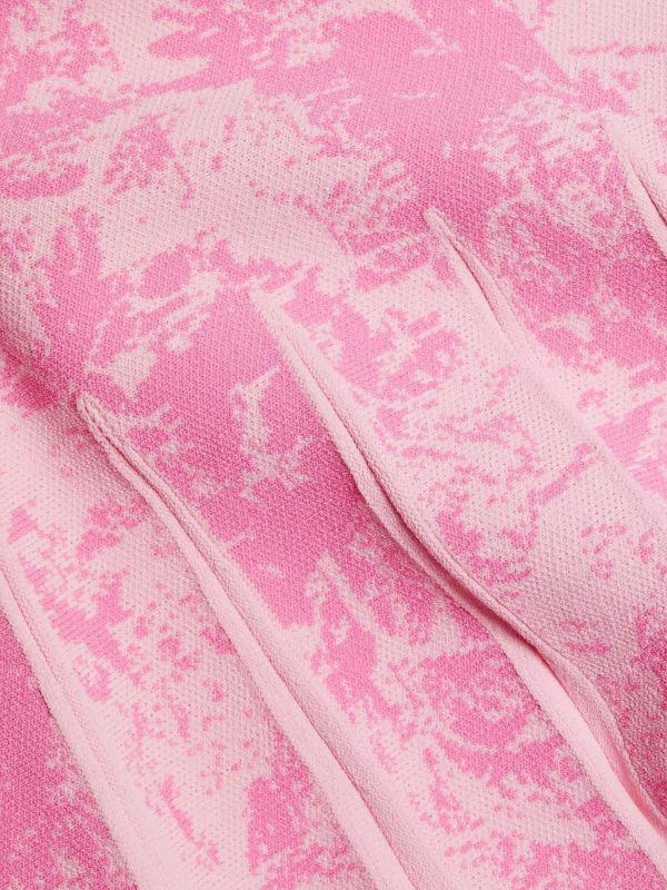 商品LELA ROSE|Knitted Jacquard Knee-Length Dress,价格¥3844,第5张图片详细描述